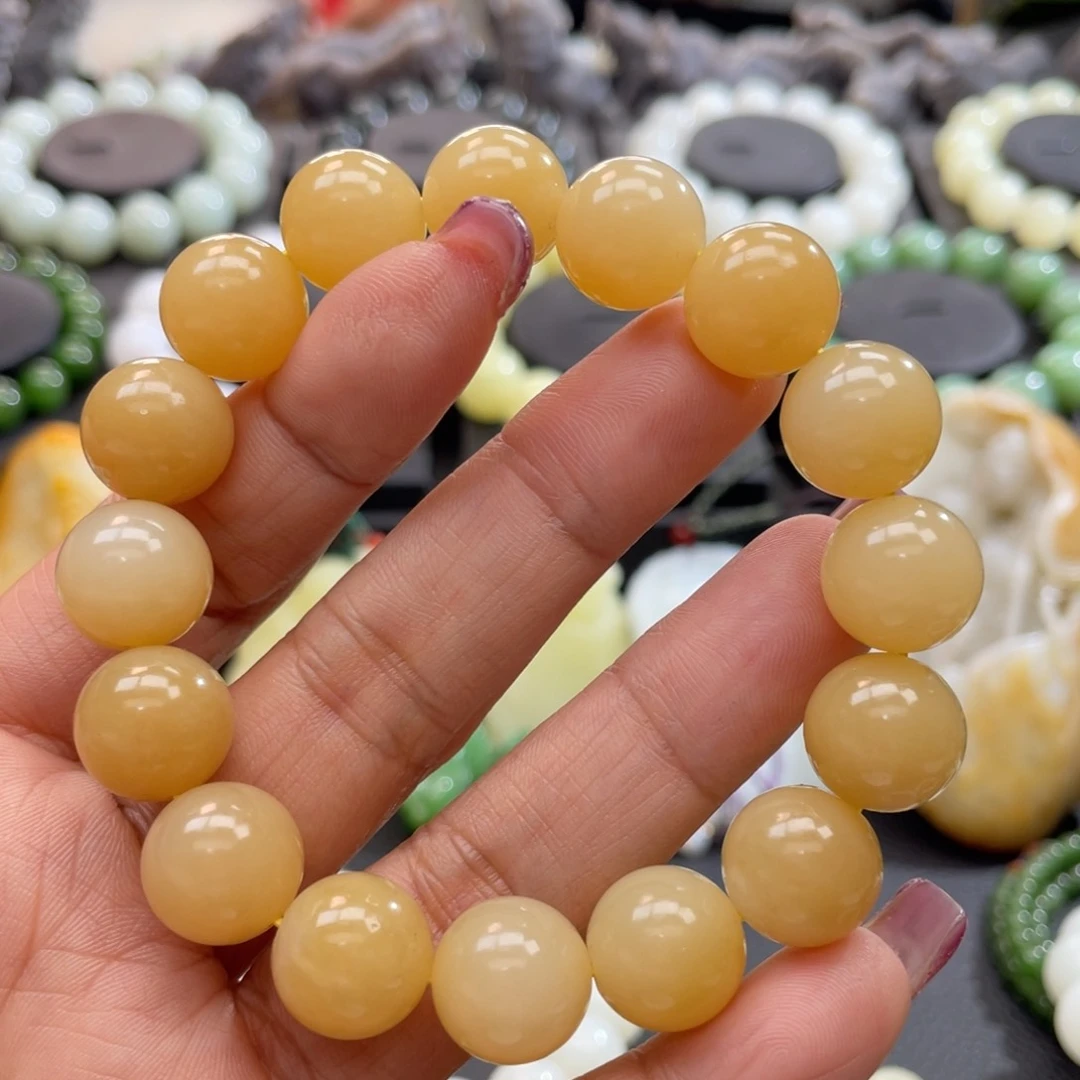 和田玉（糖玉）手串未镶嵌