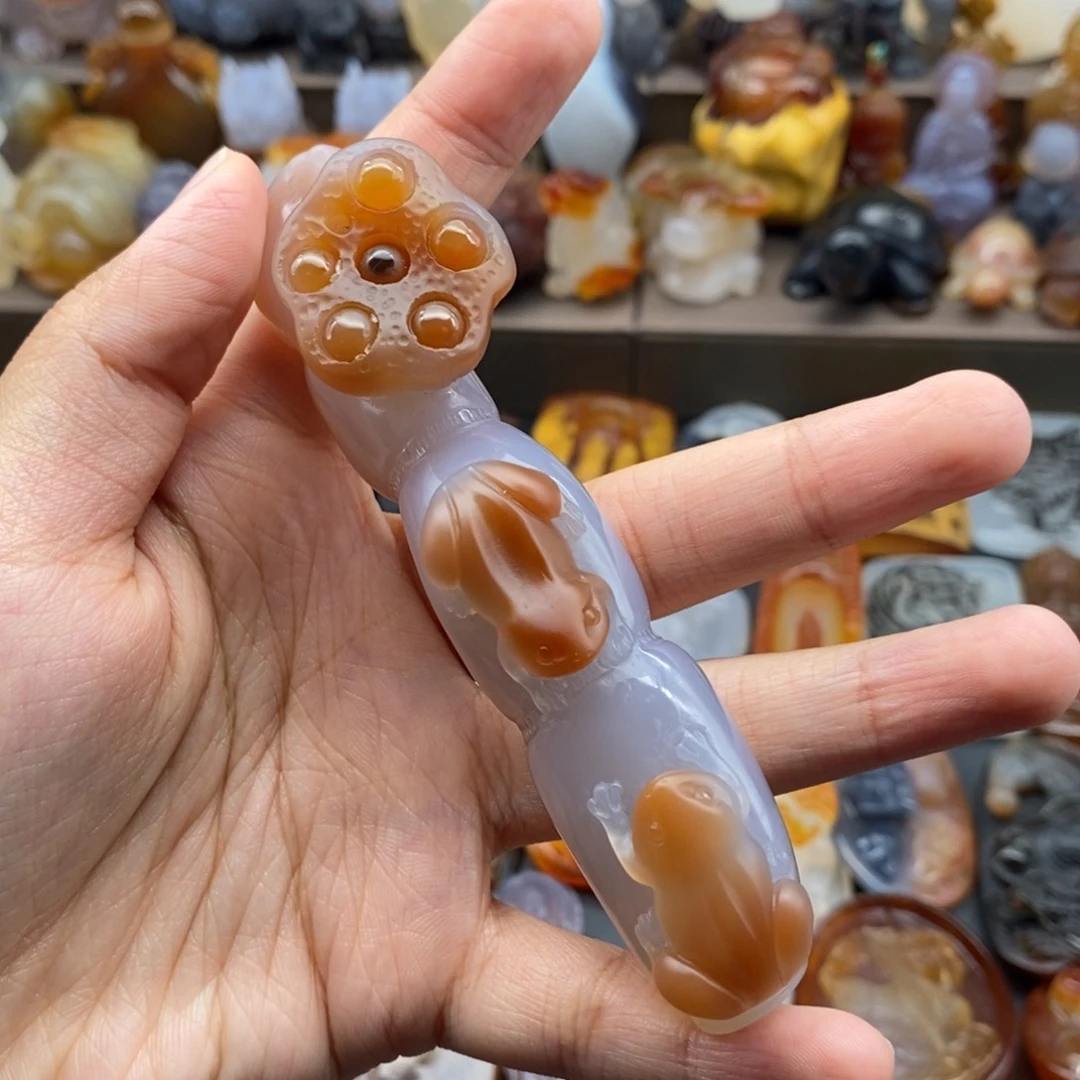 未镶嵌吊坠(不含链)玛瑙/玉髓浩*