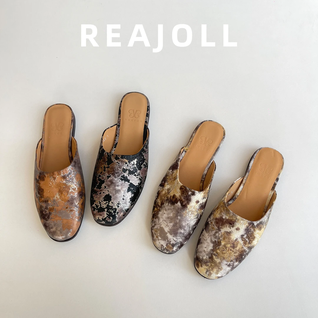 拖鞋女夏外穿2025新款穆勒鞋半拖鞋配裙子复古高级感法式凉拖女