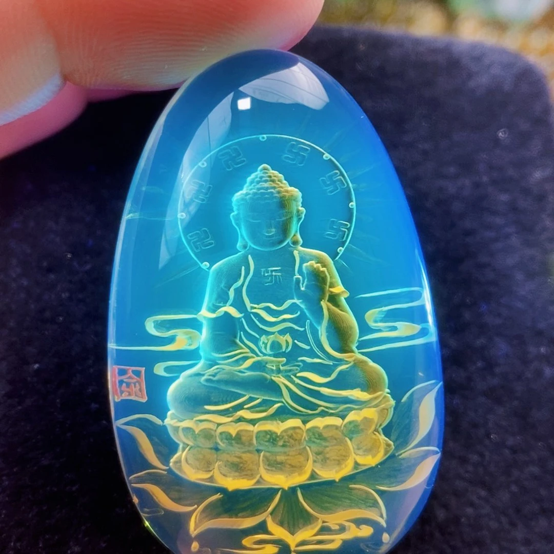【闪购商品】蓝珀吊坠(不含链)未镶嵌