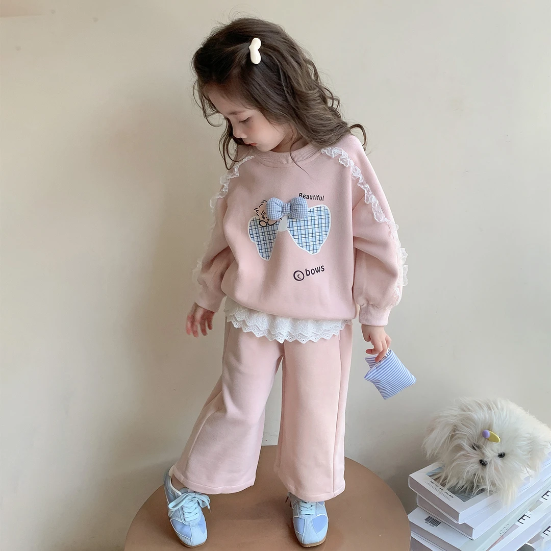 女童秋装套装2025新款1-3岁幼儿园潮款小童女宝春秋季洋气两件套