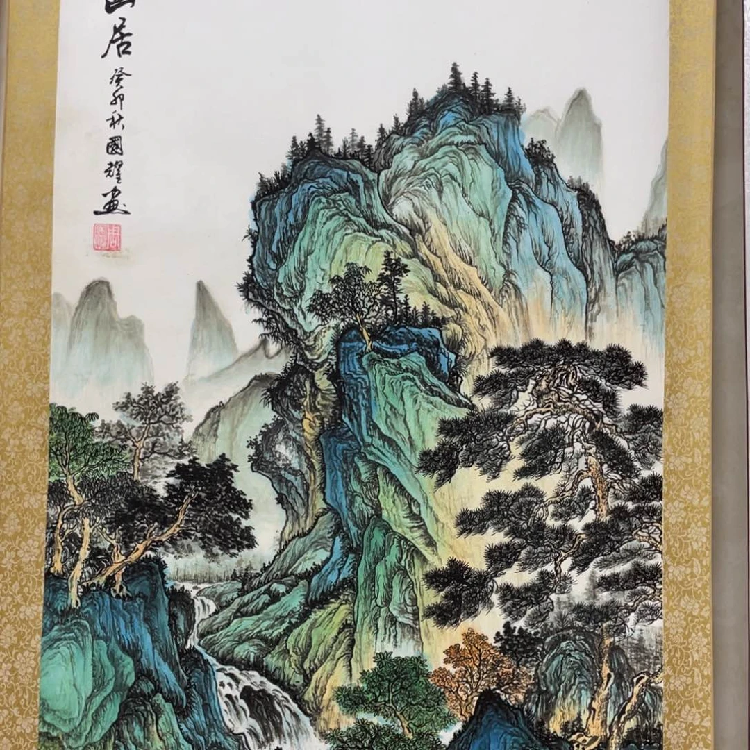 国画春夏秋冬四季交替
