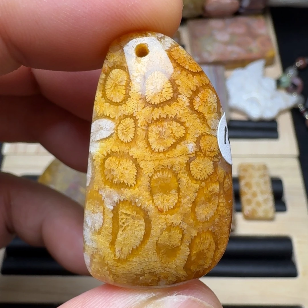 未镶嵌纯天然色有机玉石保真色硅化玉无珠无绳