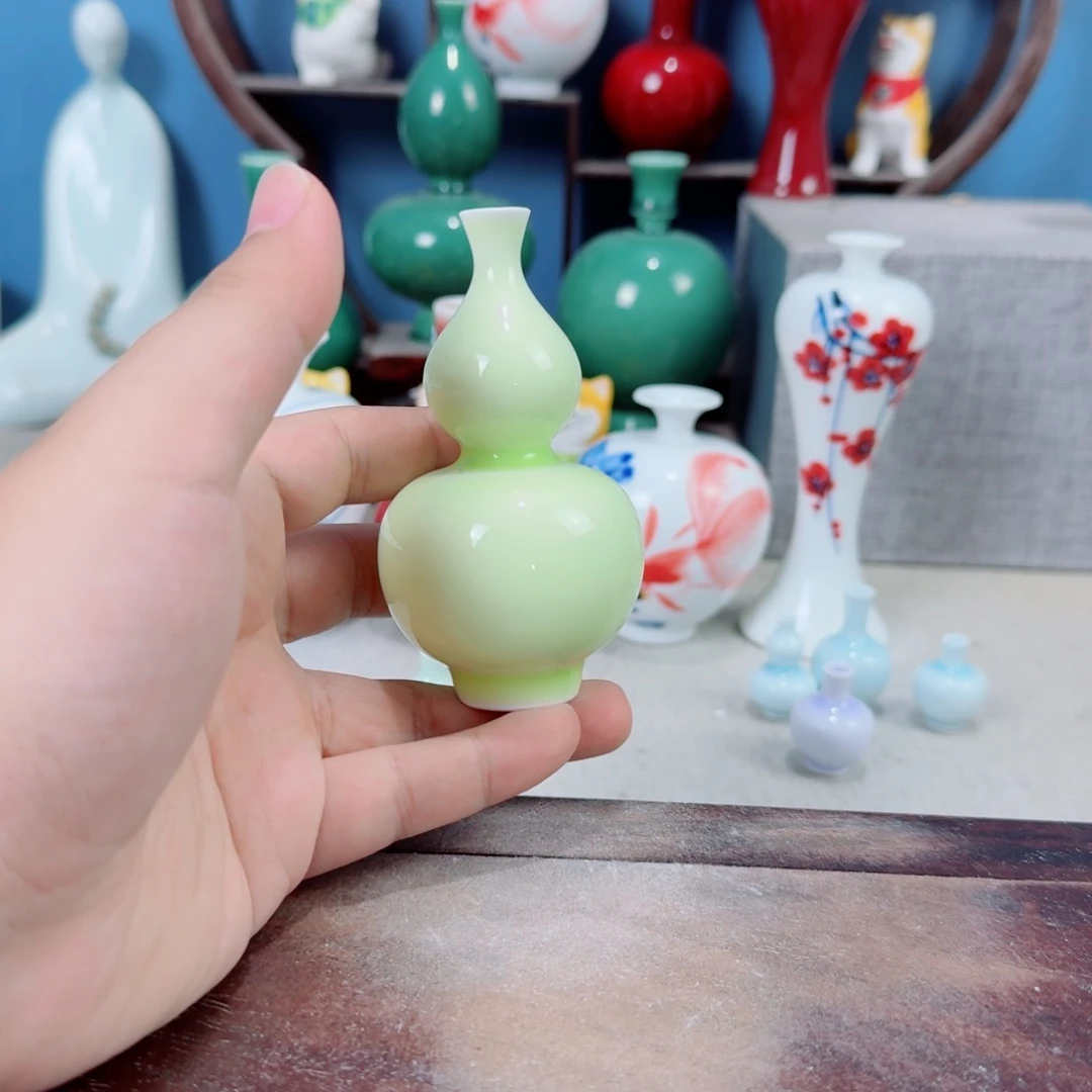 陶瓷手工小花器摆件