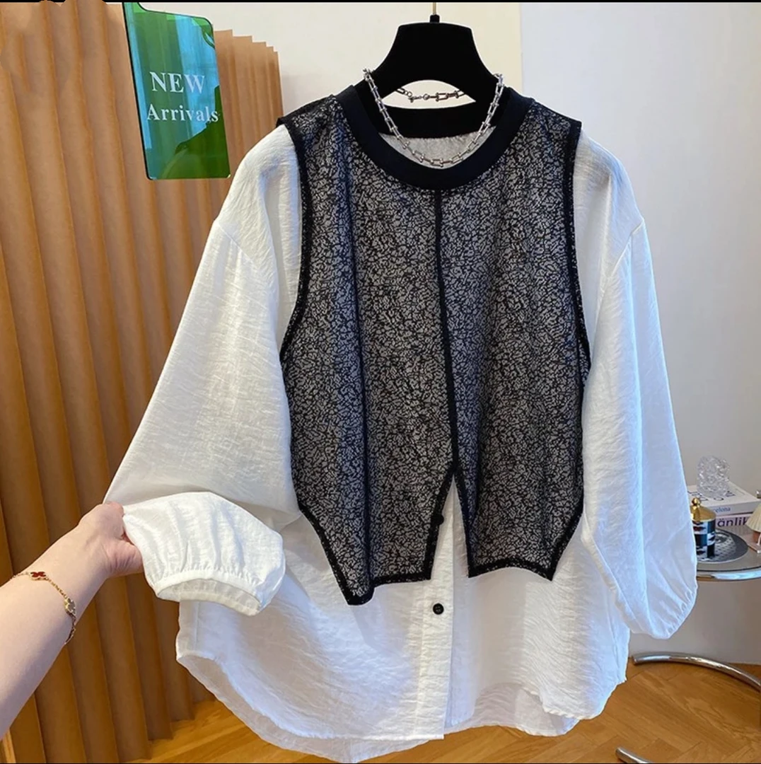 【老钱风～】显瘦假两件套～冰冰凉凉很舒适～ 杭州意法货