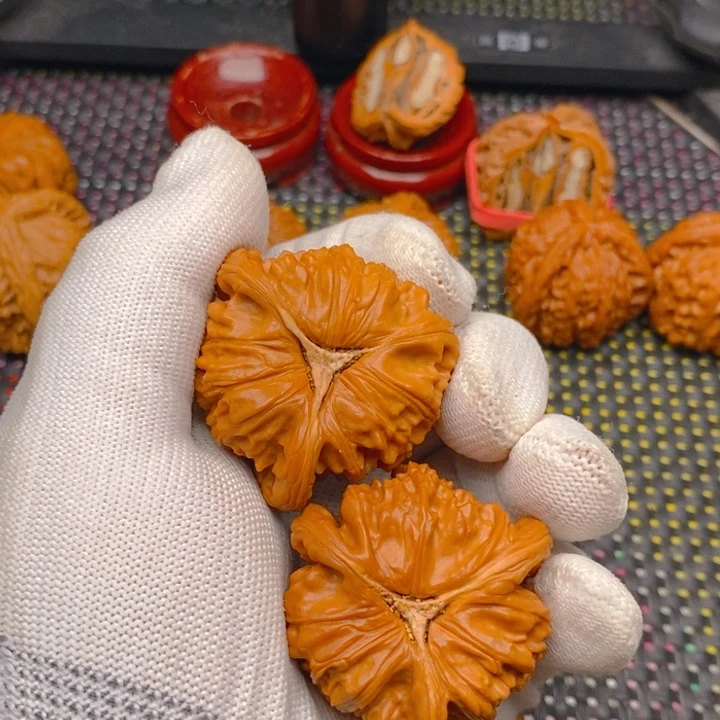 柿***意核桃手串/手链拼接白狮子14