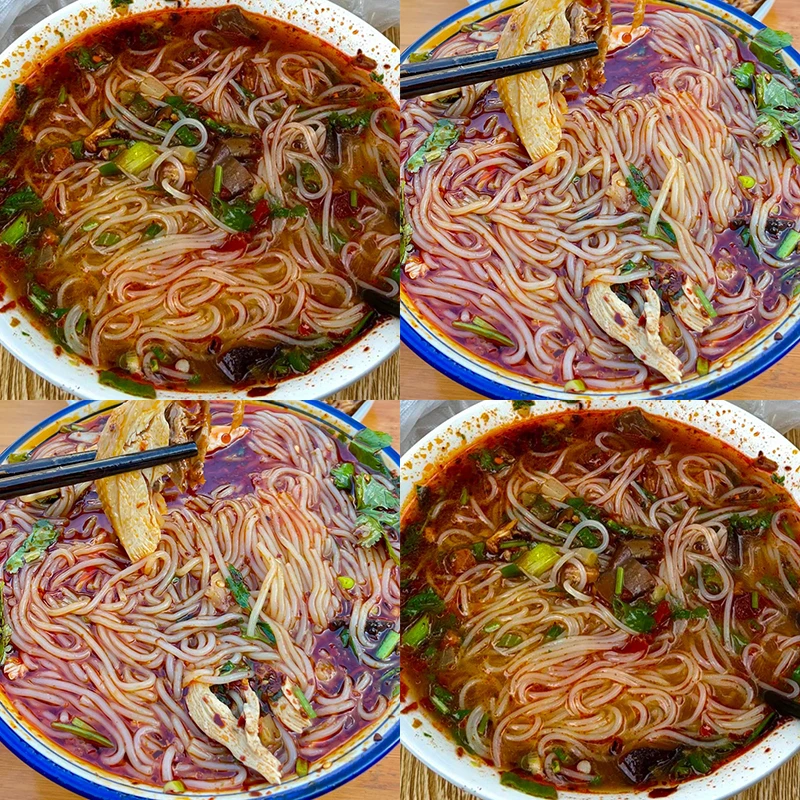 【买6桶送6桶】过桥米线非油炸夜宵速食免煮鸡汤细米线泡面批发