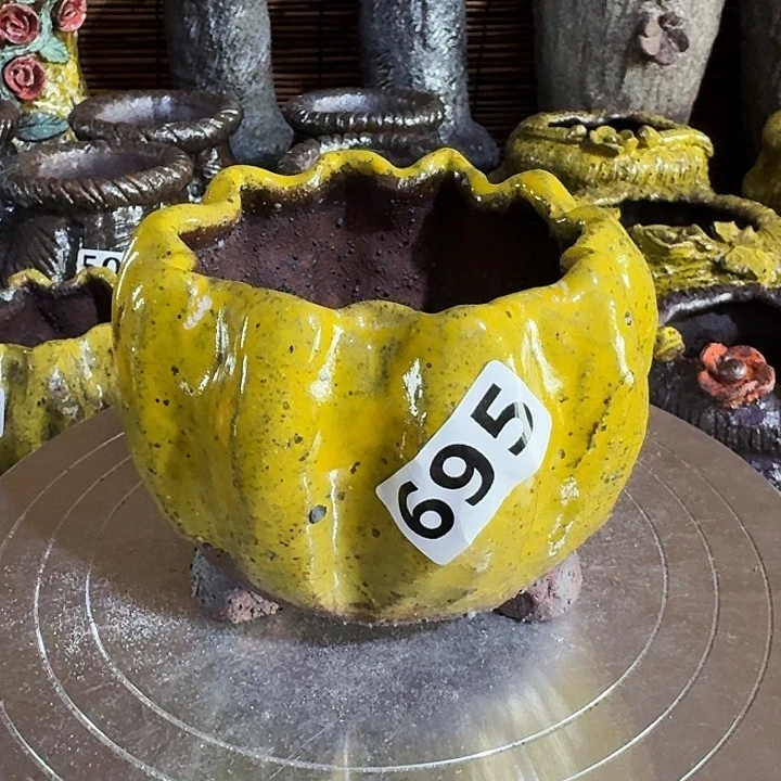 内口8高9.5粗陶手工