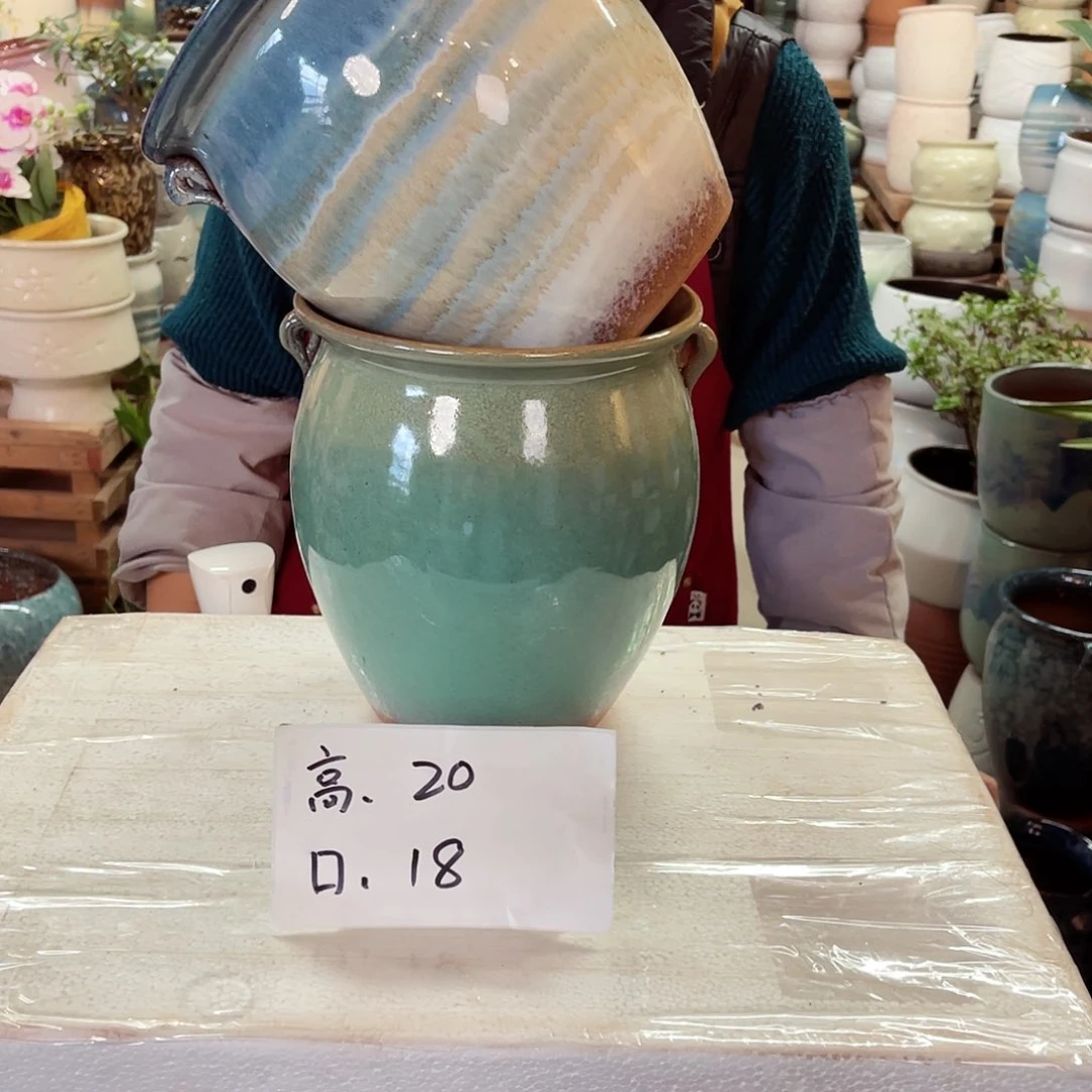 紫砂花盆高度20口径18