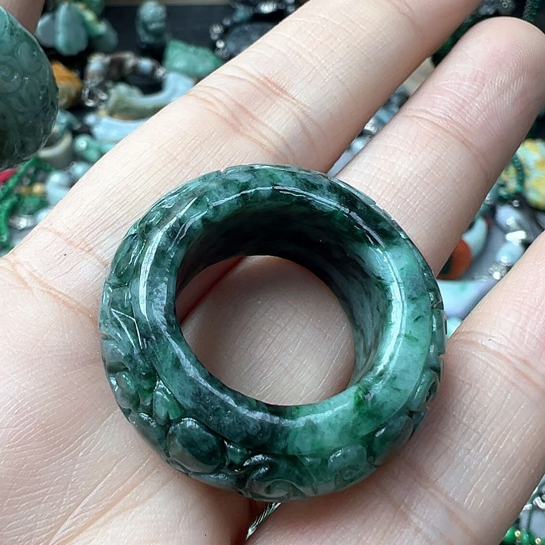 翡翠手链未镶嵌晨****๑