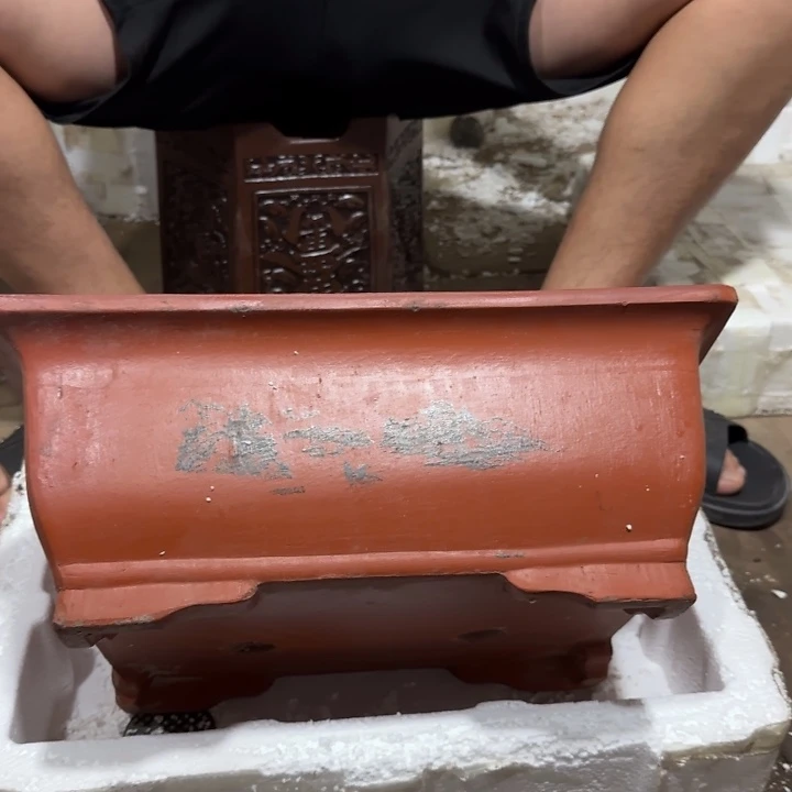 紫砂花盆口径33 24高度12