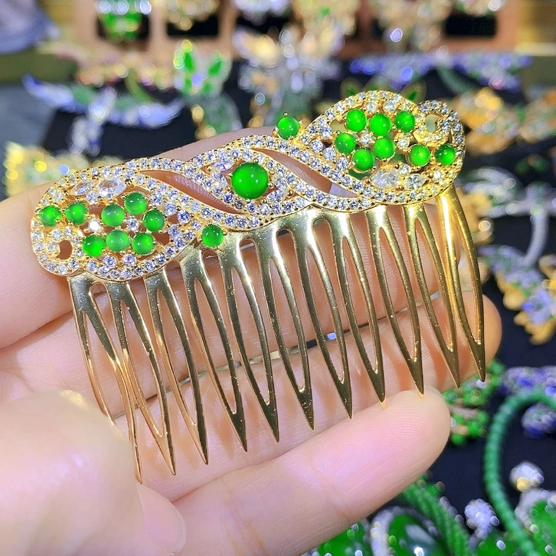 吊坠(不含链)银S925镶嵌翡翠