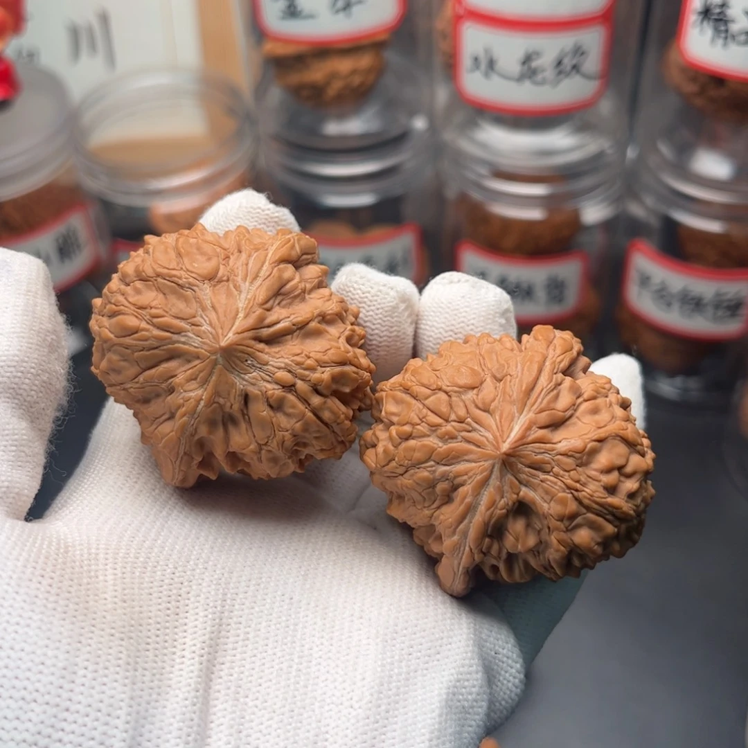 文玩核桃把件46精品和尚头