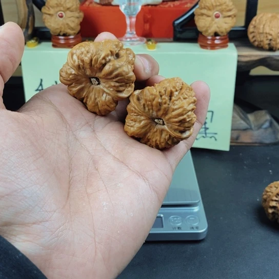 文玩核桃把件直**云蛤蟆40