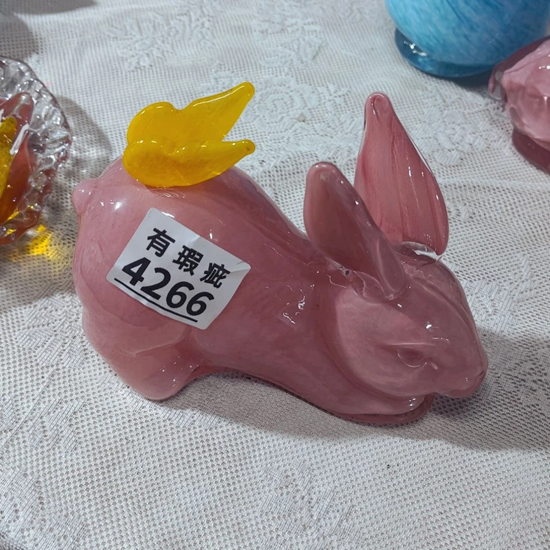 兔子4266 家悦美居琉璃摆件
