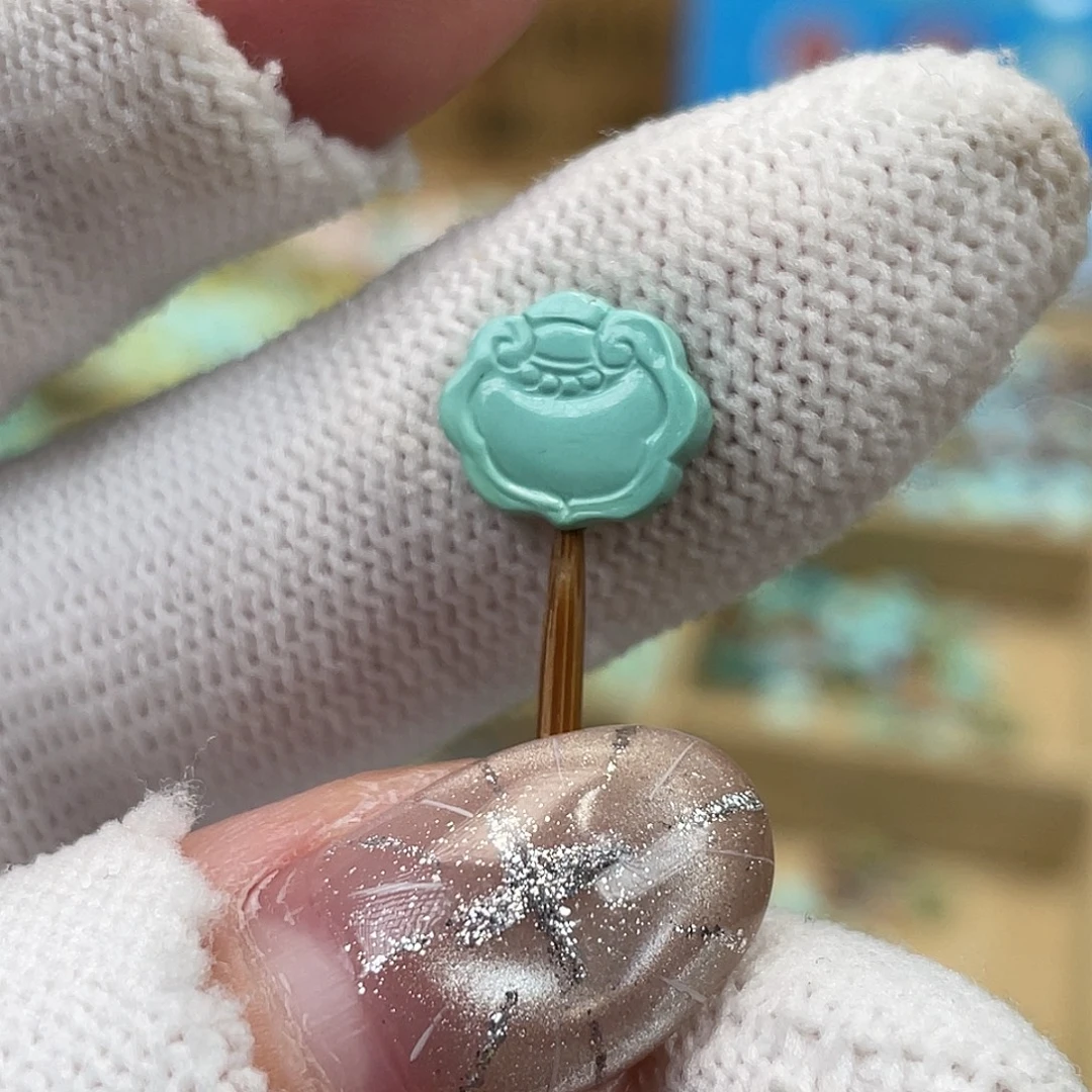 绿松石未镶嵌挂件