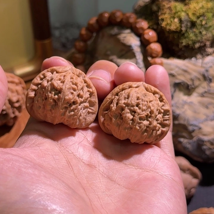 吊坠文玩核桃37全品白狮子