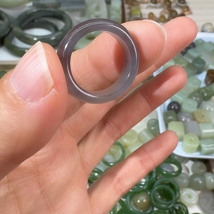 和田玉未镶嵌戒指15.2内径