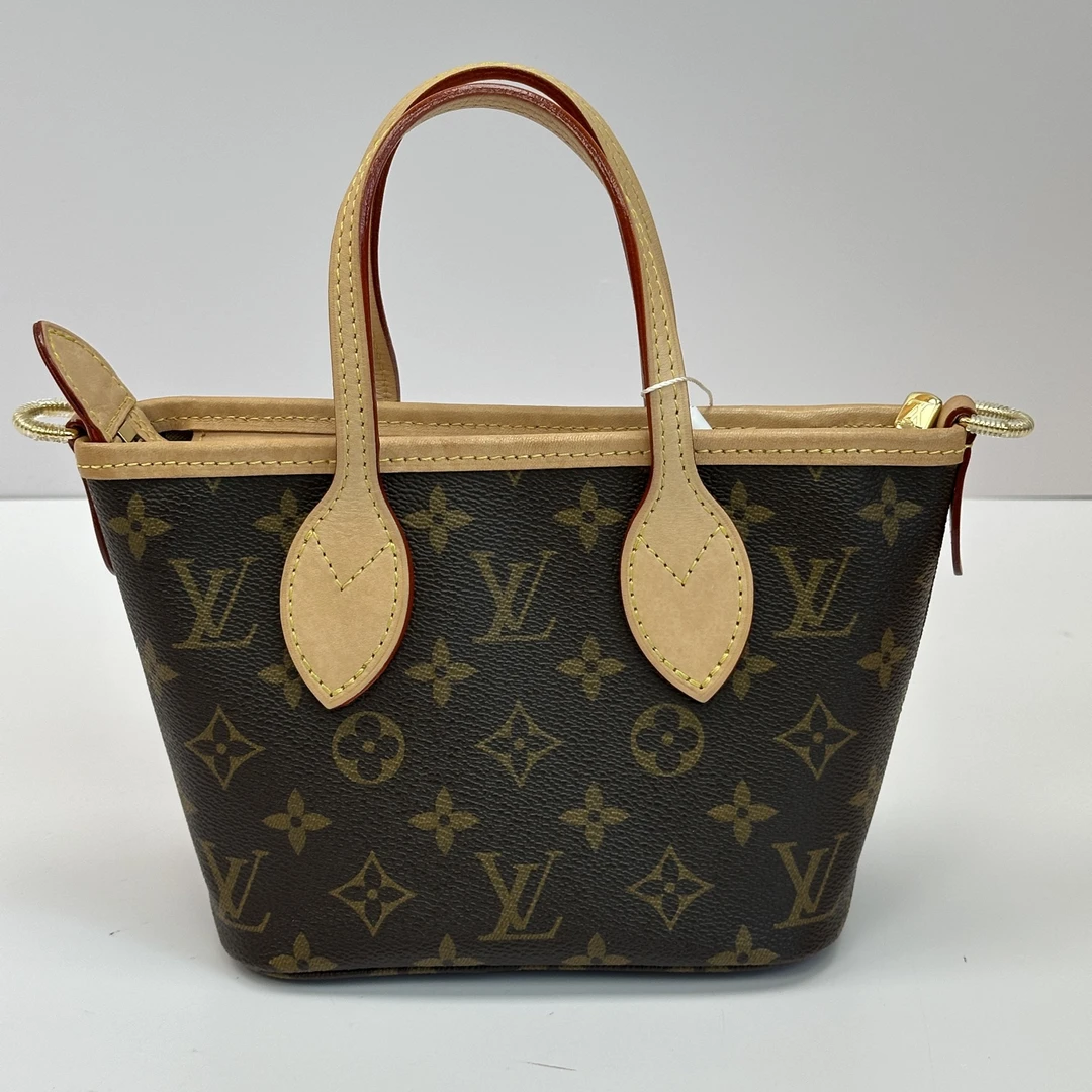 95新 LV 路易威登老花neverfull BB子母手提斜挎包 09584