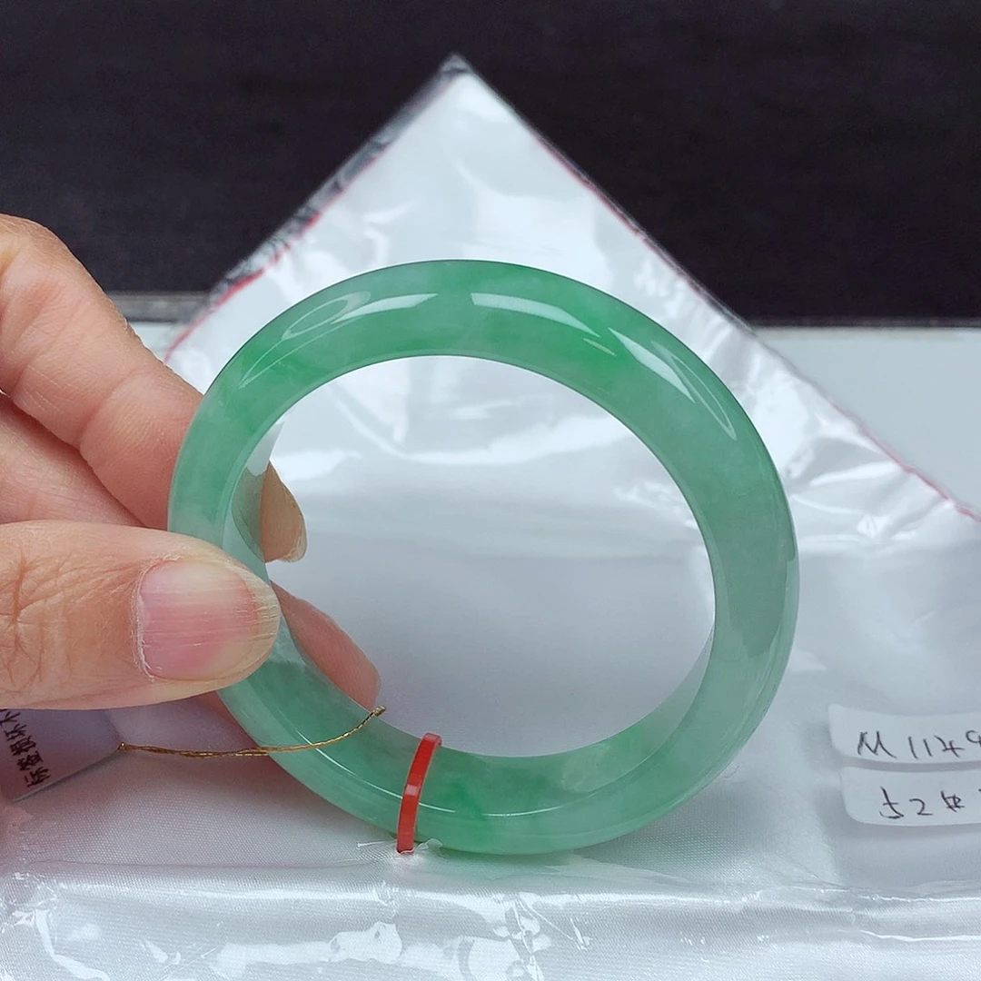 未镶嵌手镯翡翠52圈4914