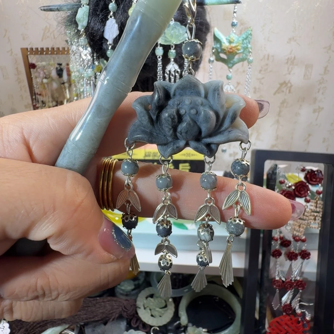 岫玉未镶嵌发簪福利款