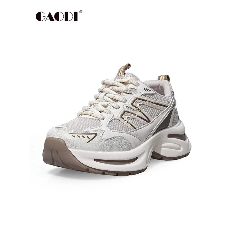 高蒂新款牛皮时尚透气复古脏脏鞋老爹鞋245196Y601