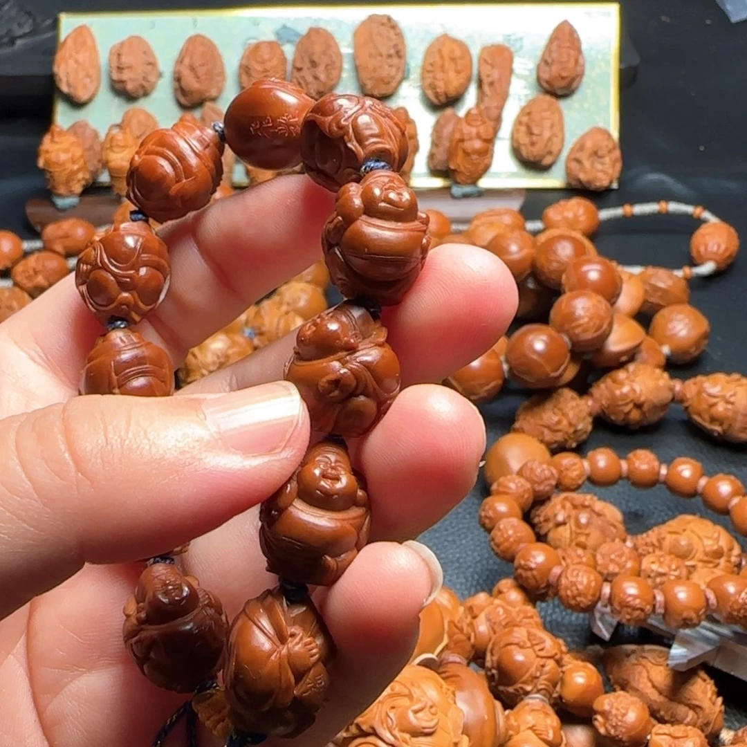 像***鱼手串/手链橄榄核海派财神