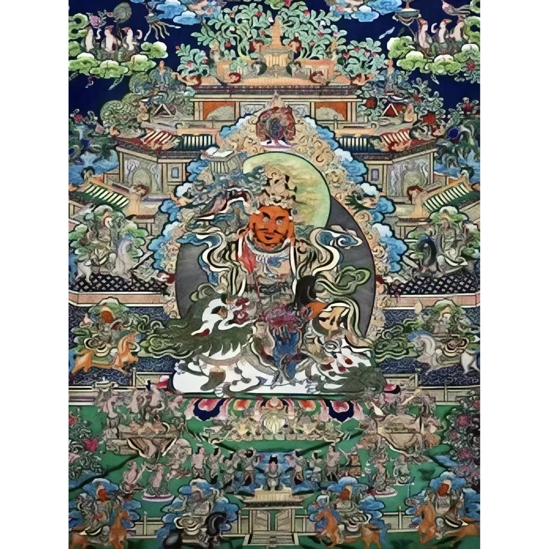 龙妹唐卡 财宝天王53