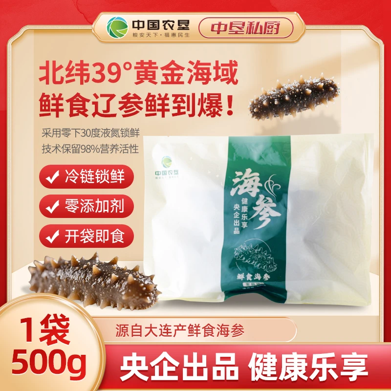 【中国农垦】鲜食海参 8-12头央企出品正宗大连海参辽参（达人）
