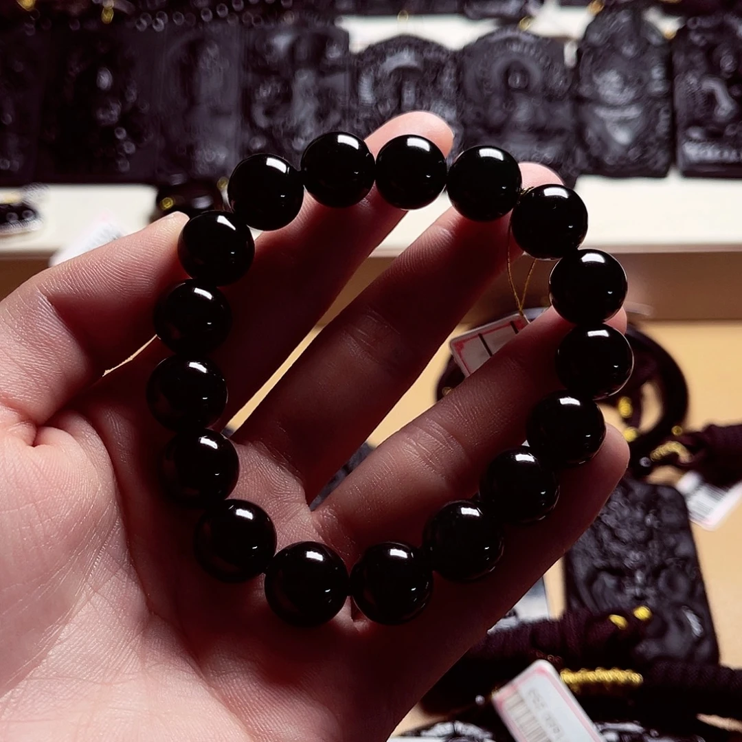 翡翠未镶嵌手链天然缅料A货卡12手串A419