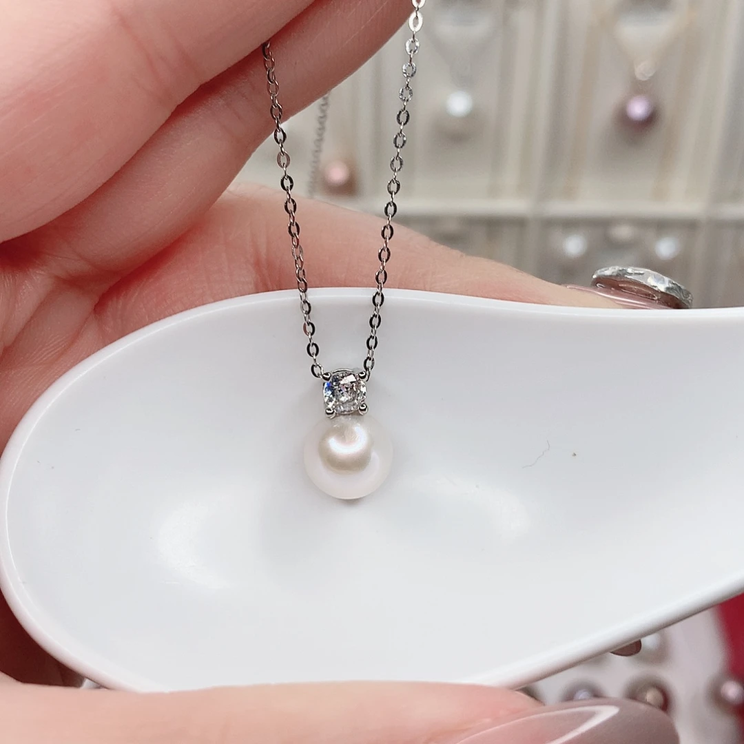 合金淡水珍珠吊坠(赠链)