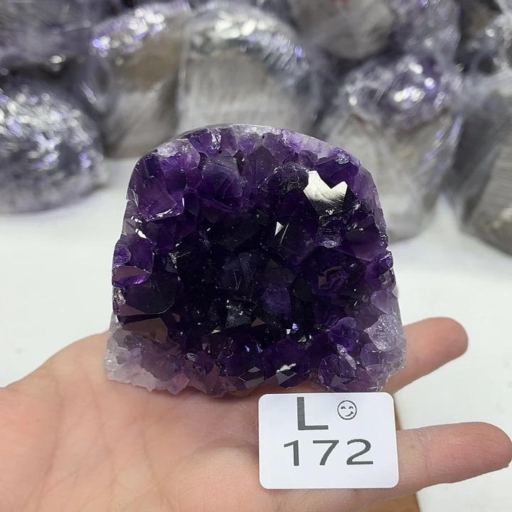 水晶未镶嵌摆件天然紫水晶