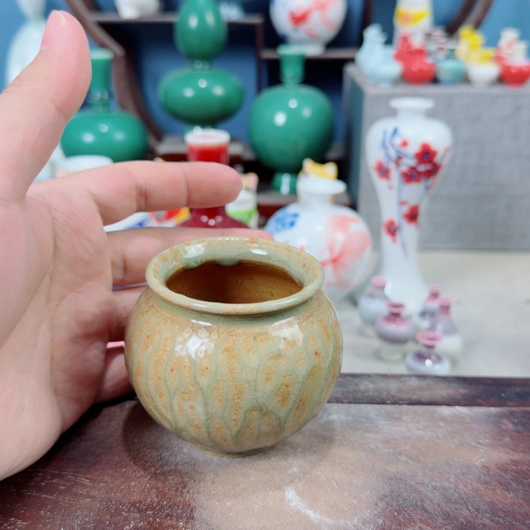 陶瓷手工小花器摆件