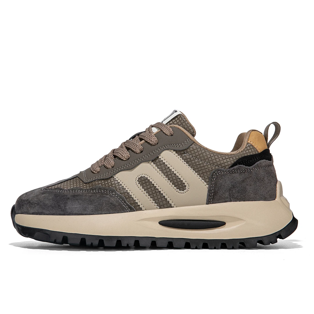 【爆款推荐】秋冬新款男士皮面阿甘鞋复古软底潮鞋运动时尚休闲百搭