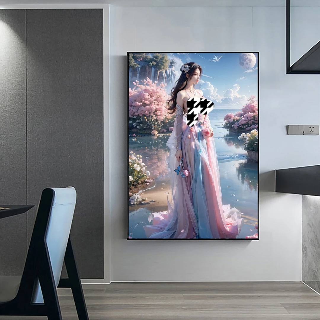 斗破 云韵 50*70厘米 铝合金晶瓷画