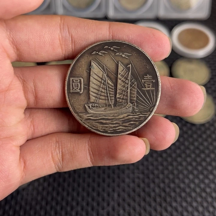 金属大头龙洋船洋工艺品