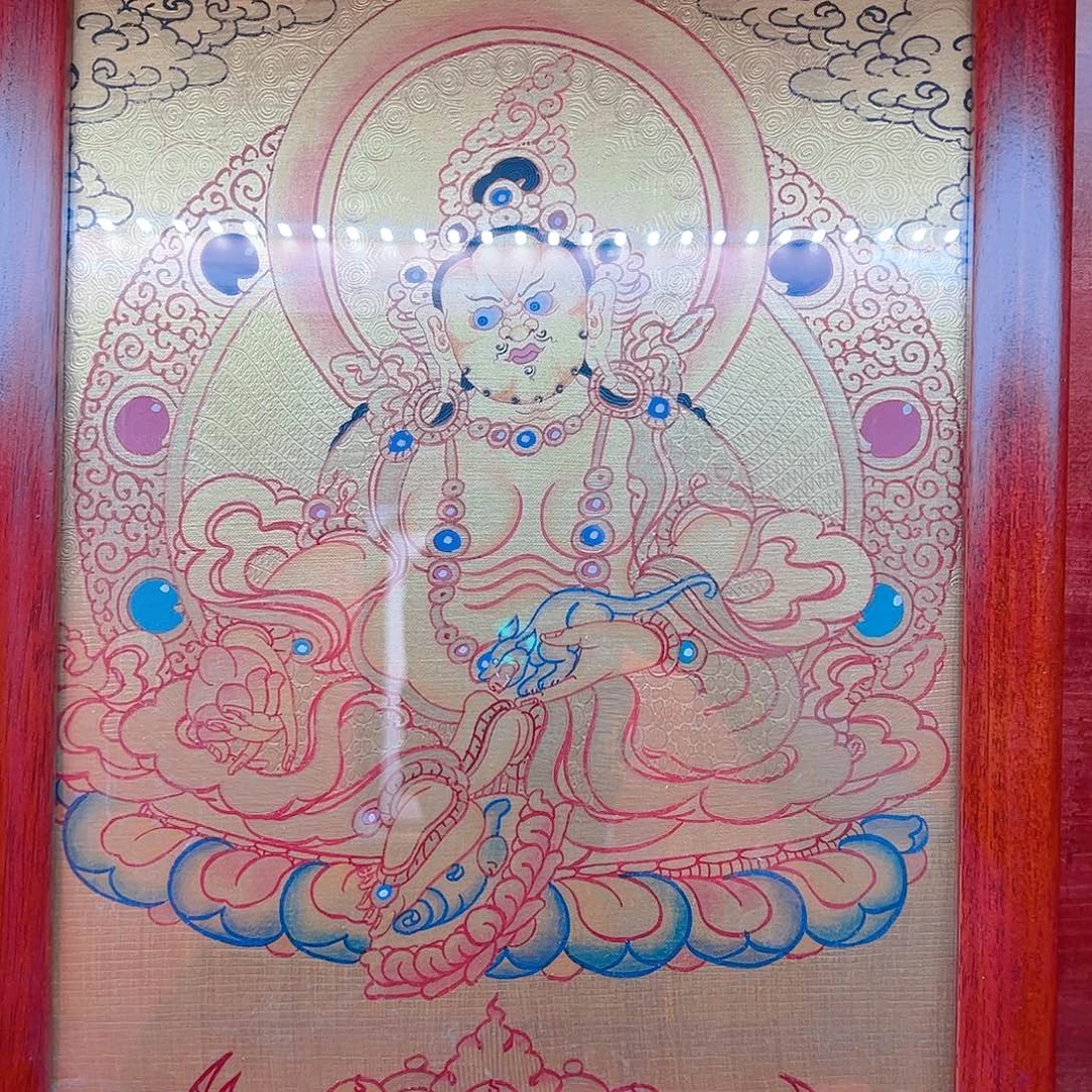 吊坠尼泊尔手绘黄财神