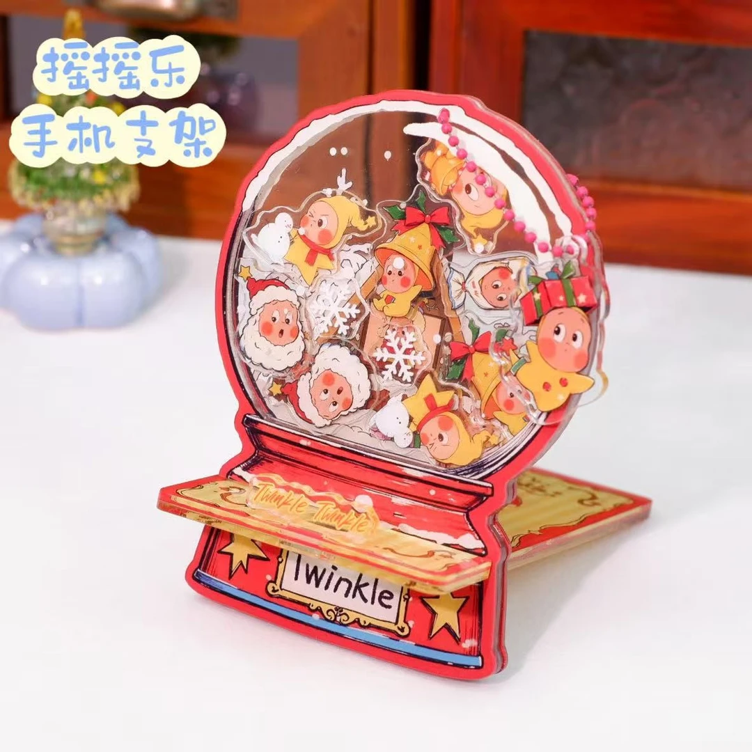 【星星人-摇摇乐手机支架】亚克力摇摇乐手机支架【月牙】