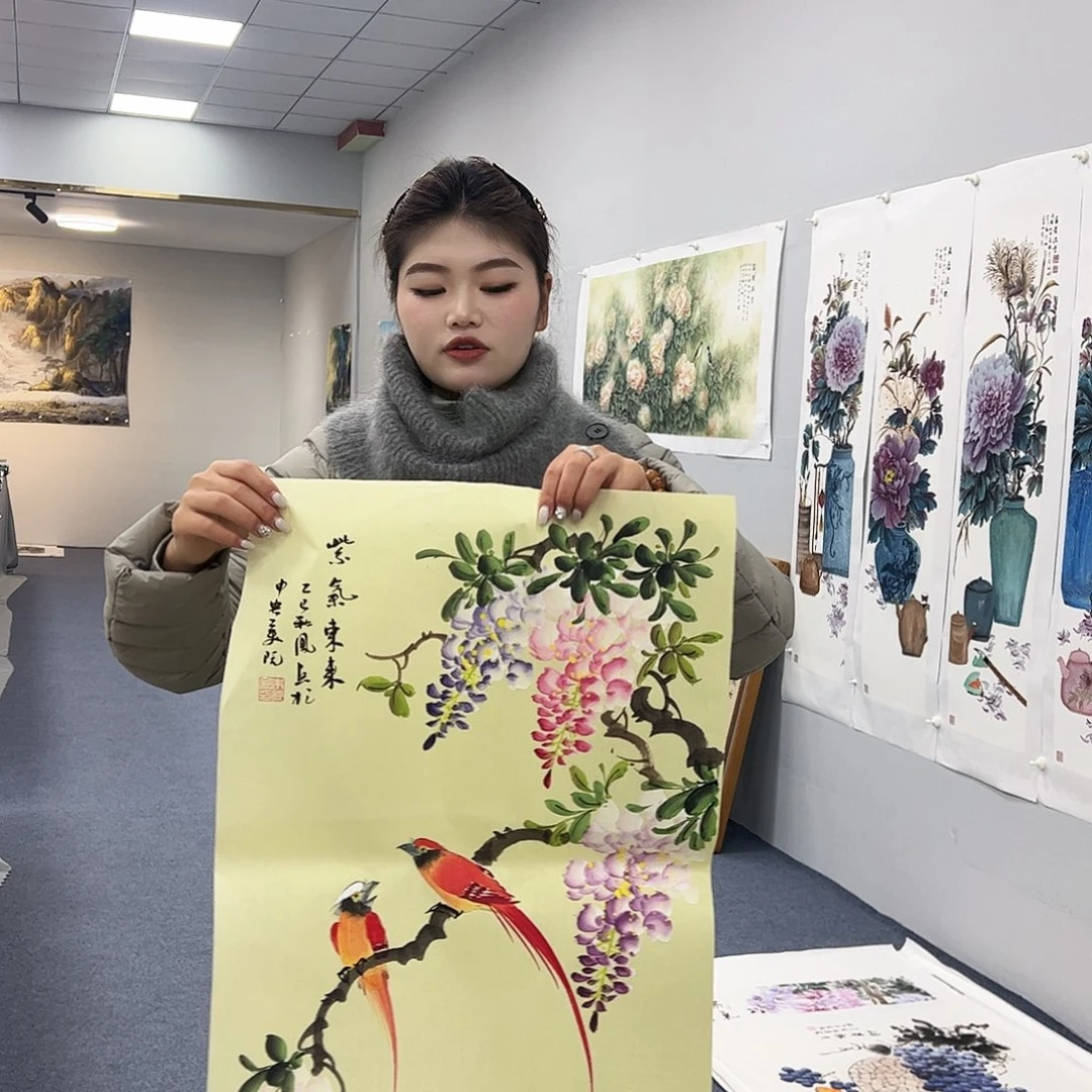 国画国画作品宣纸纯手绘