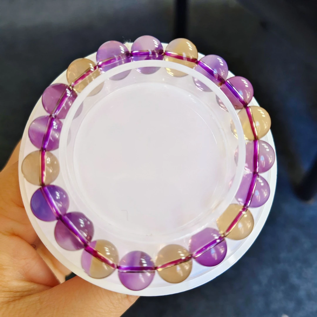 天然紫黄水晶手串高级感净体爱情事业双丰收手串（多样性发一条）