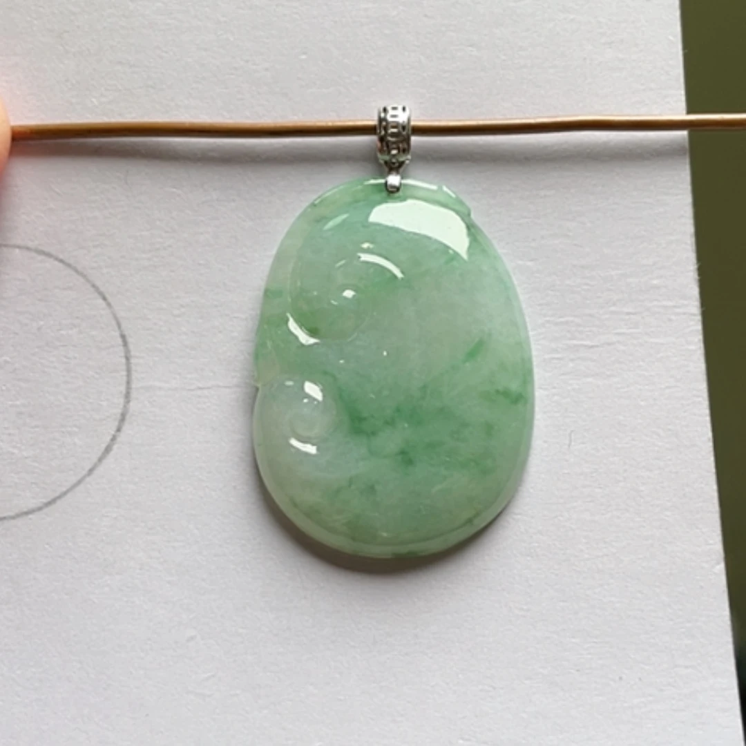 【闪购商品】吊坠(不含链)18K金镶嵌翡翠