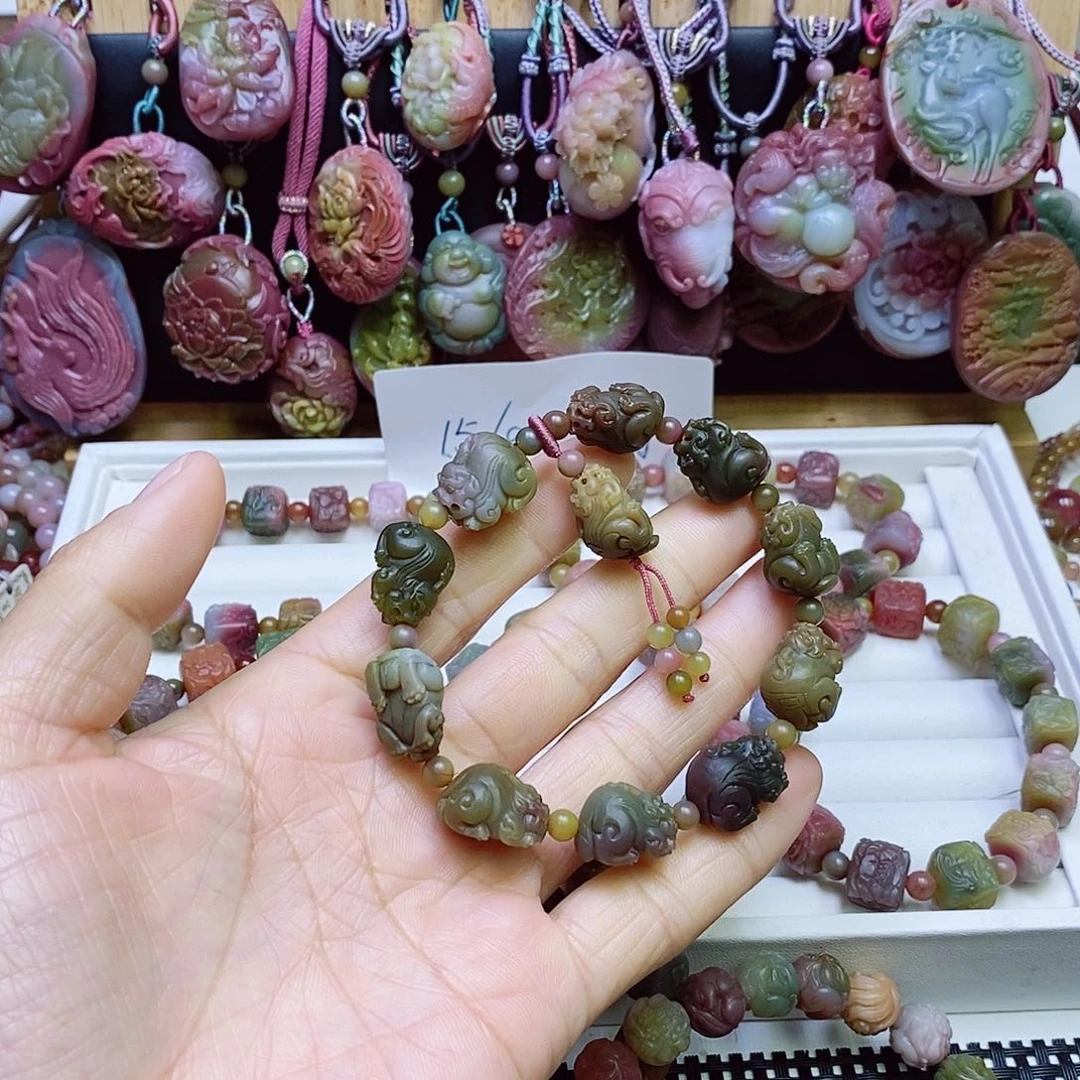 玛瑙/玉髓盐源玛瑙手串未镶嵌