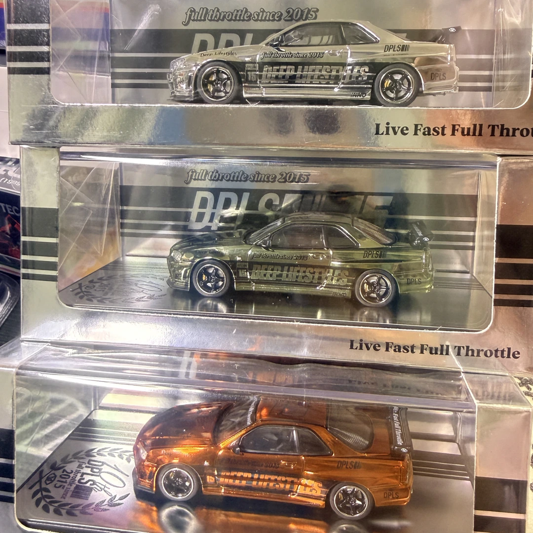 DPLS×INNO联名15周年三车套GTRr34（电镀银➕电镀绿➕电镀橙）（全新）
