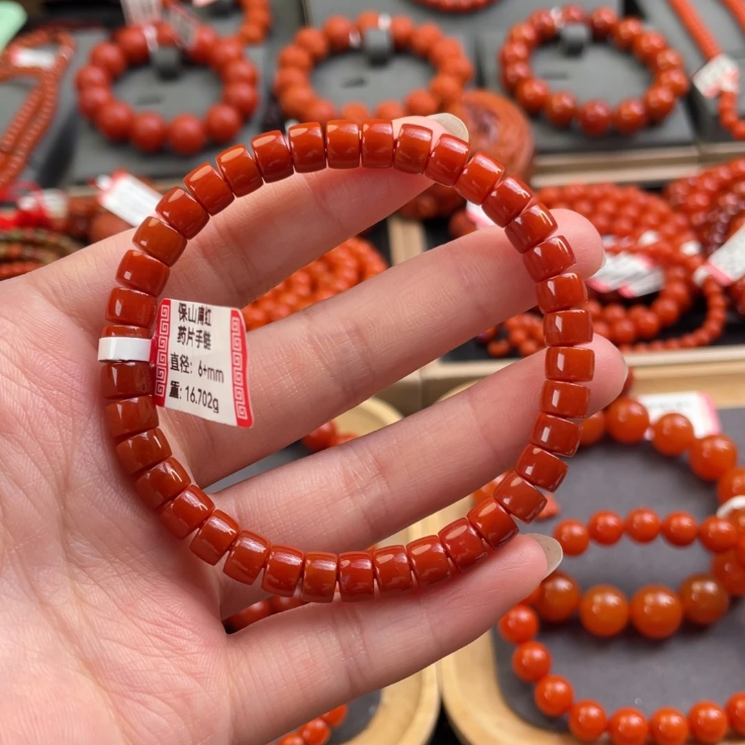 未镶嵌6+mm单圈南红玛瑙