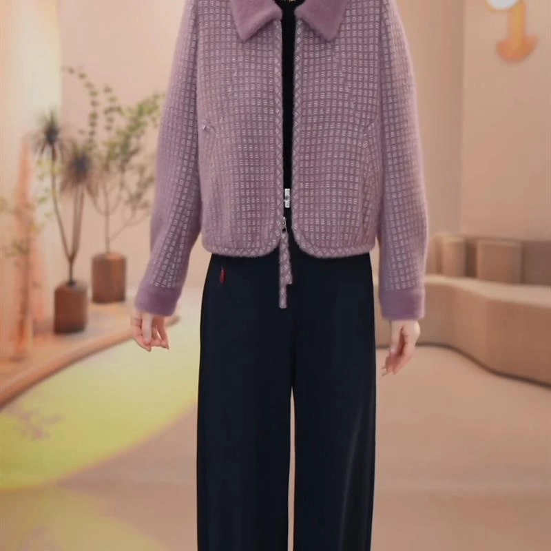 时髦百搭优雅风短外套女2025秋冬新款女士休闲显瘦遮肉减龄短外套