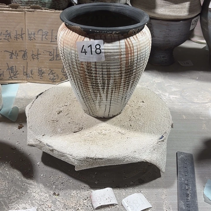 陶摆件高17，口10，无孔，418