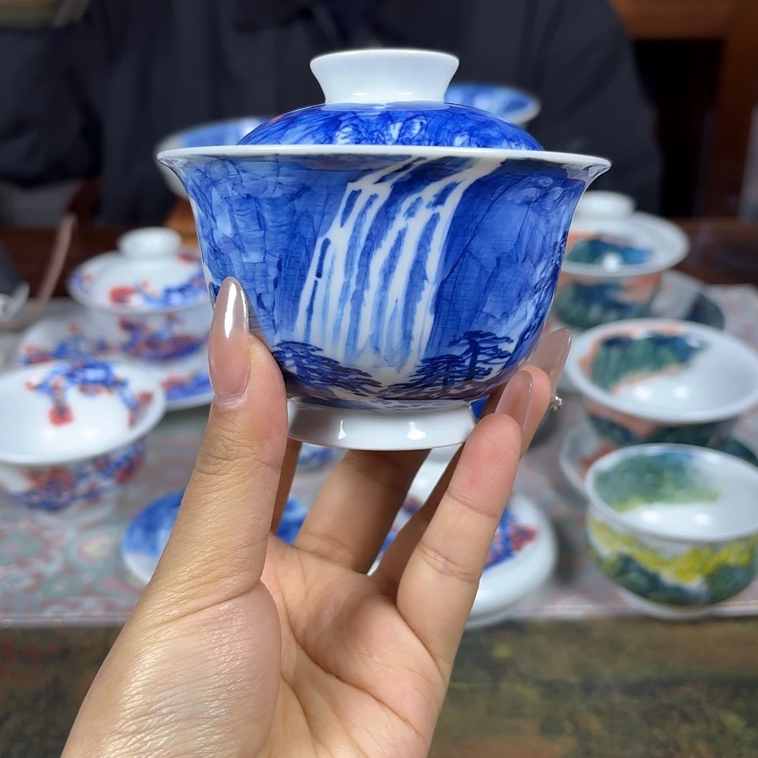 国一王老师手绘山水