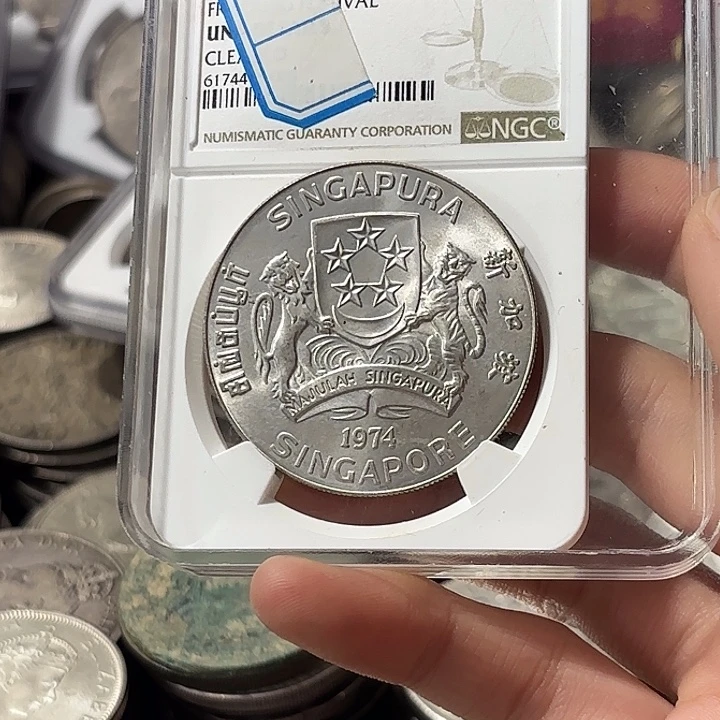 雨***晴普通金属币新加坡海鹰银币