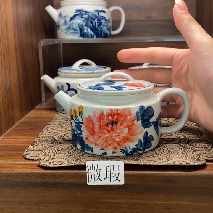 釉下老陶泥手工绘制