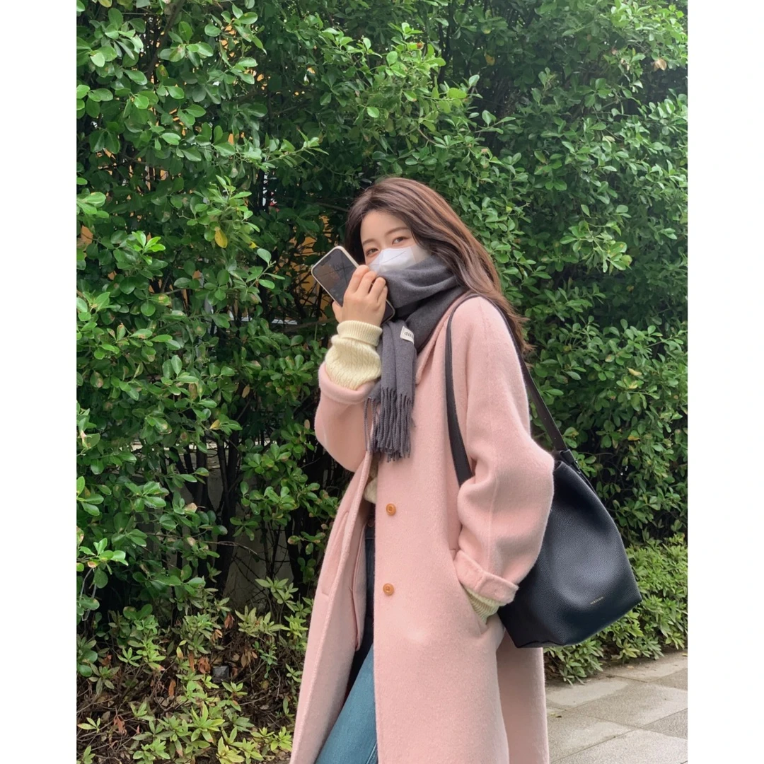 【唐小木】美拉德   百搭长款韩版双面保暖经典秋冬毛衫TXM-DA032